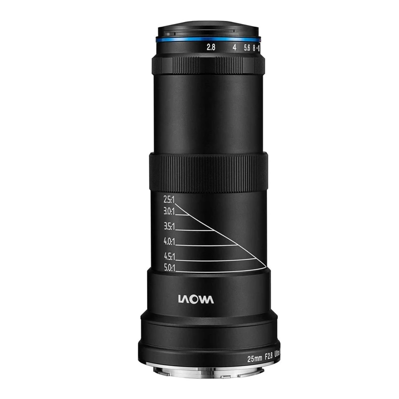 Venus Optics Laowa 25mm F2.8 تركيز يدوي كامل الإطار 2.5-5X عدسة ماكرو فائقة لسوني E، Canon RF EF، Nikon F، Leica L، Pentax K