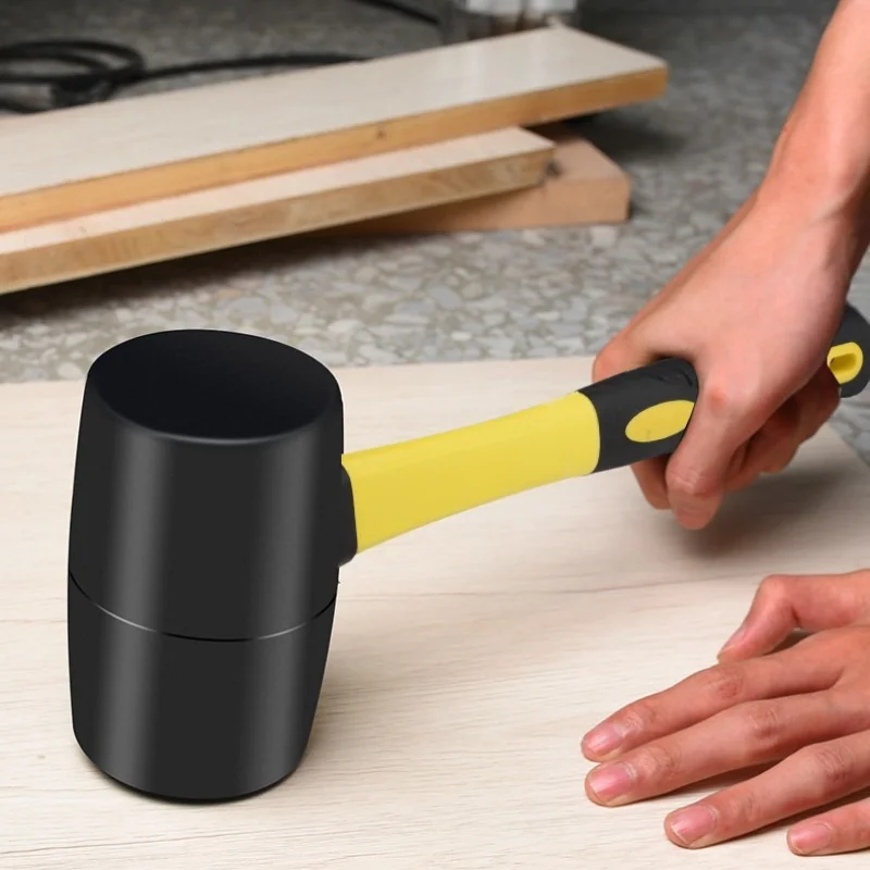 Rubber Hammer Installation Tool Tile Laying Beating Rubber Mallet Decoration Construction Ox Tendon Hammer