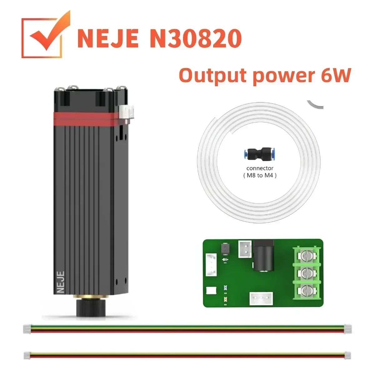 2024 NEJE N30820/E80/A40630/A40630 وحدة الليزر 20-120 واط وحدة ليزر احترافية ، تكنولوجيا نقطة الضغط ، أداة القطع بالليزر