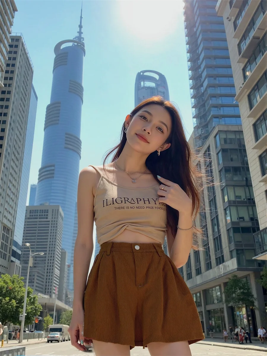 Shorts Womens Corduroy Ballet Stage Performance Ideal Official Amplifier Inch Splicing England Cherry Candy