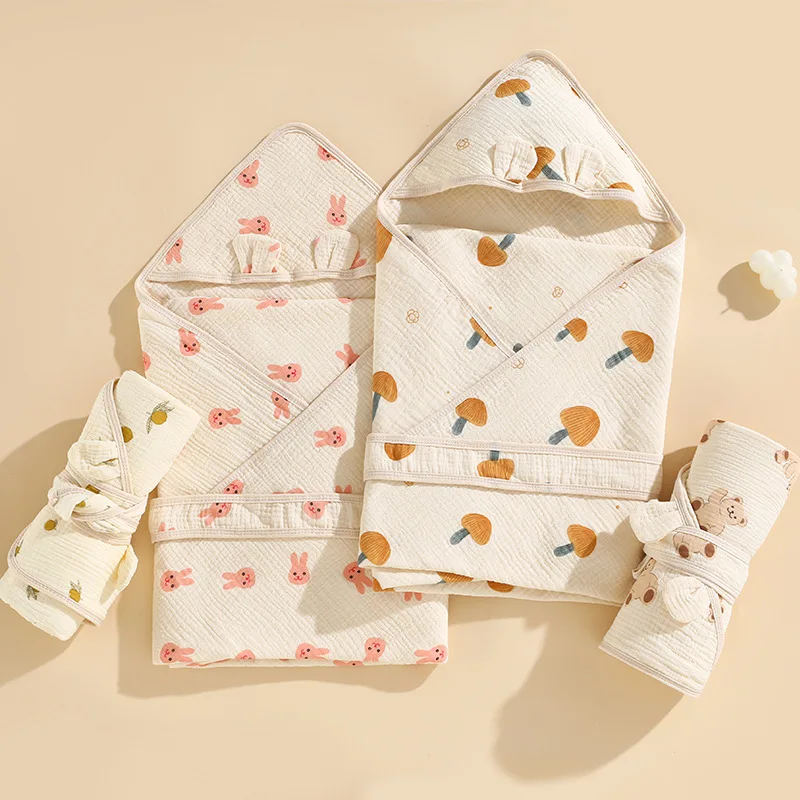 Baby Hug Super Soft Breathable Four Layer Gauze Wrap Single Newborn Baby Delivery Room Wrap Soft Wrap