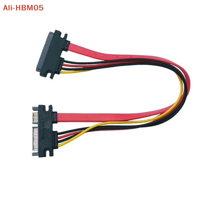 (HB05)Sata 22 Pin Male To Female Sata Extension Cable SATA 22 Pin Male To Female 7+15 Pin Sata Data Power Combo Cable
