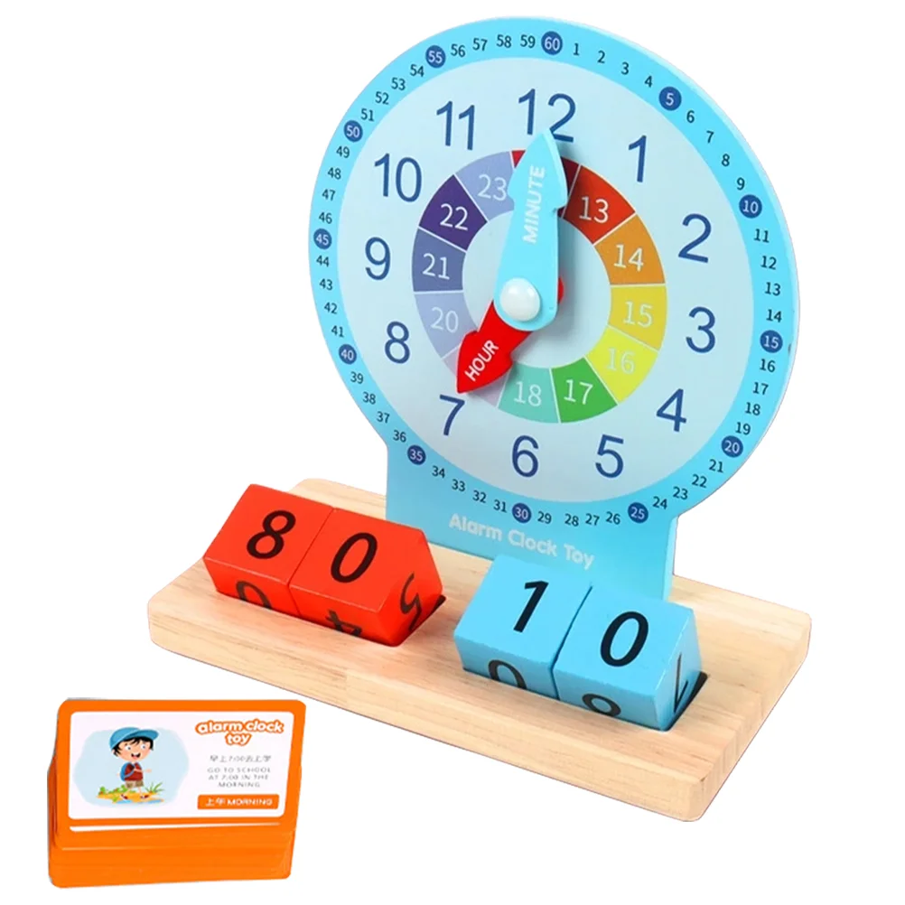 Orologio digitale giocattoli per sussidi didattici per bambini giochi in età prescolare 3-5 apprendimento Puzzle per bambini