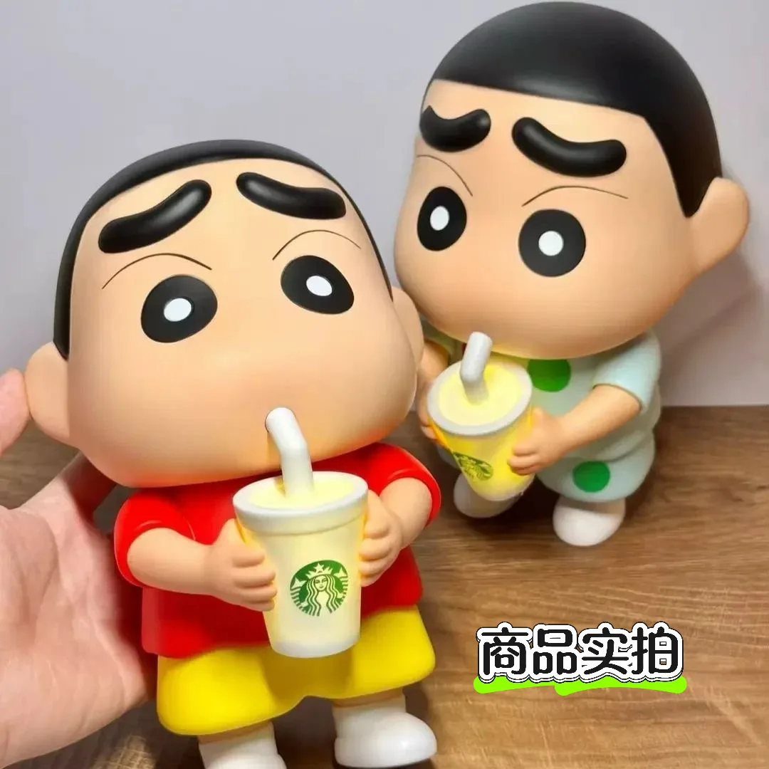 25-30cm Crayon Shin-chan New Extra-Large Red Clothes Pajamas Dynamic Superman Anime Figure Toy - Shin-chan Home - view 4