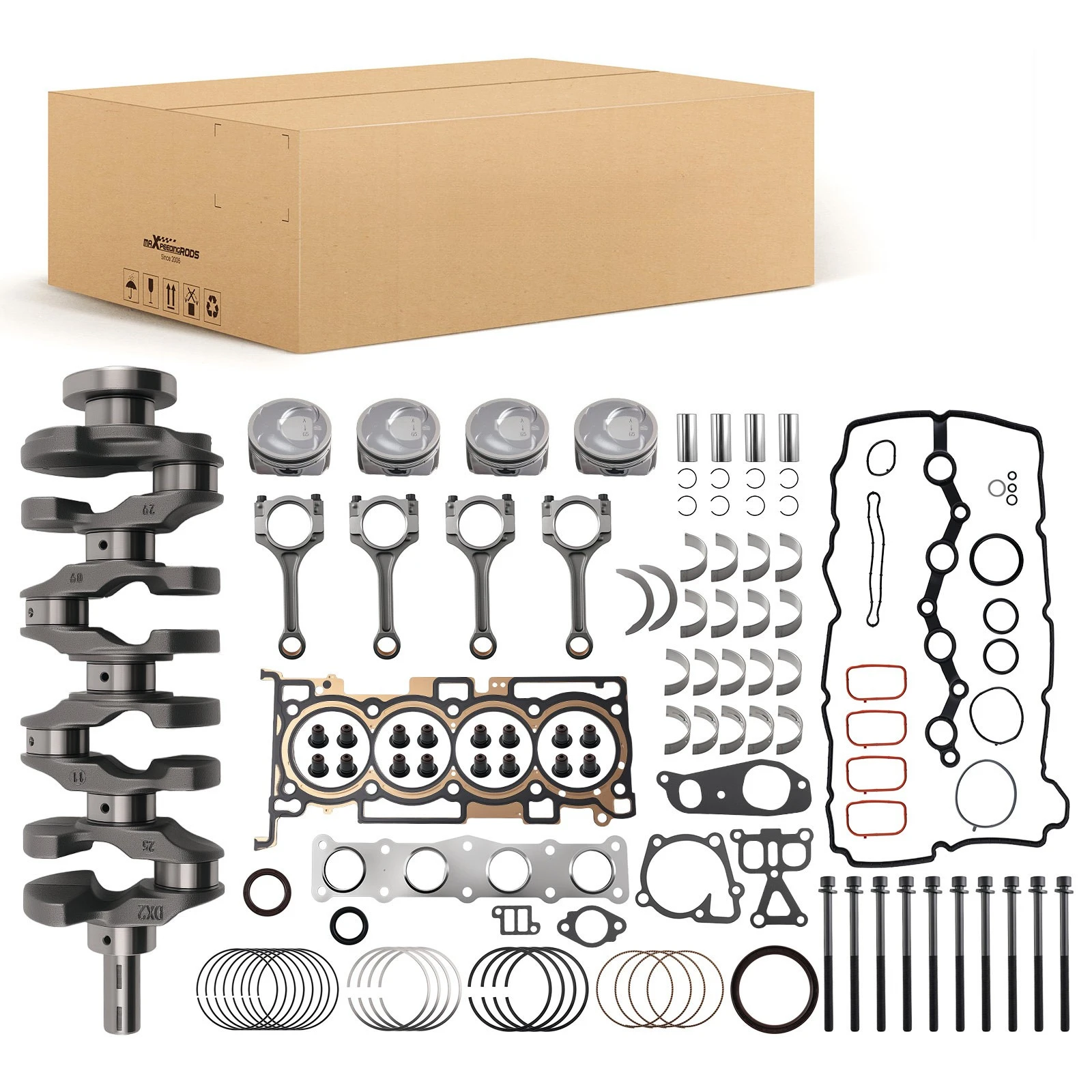 Engine Rebuild Overhaul Kit - Crankshaft / Con Rods For HYUNDAI KIA G4KJ 2.4L
