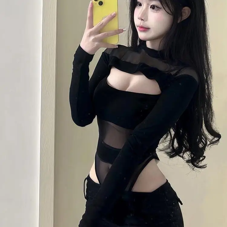 

Бар DS Performance Outfit Gogo Женская футболка Корейский танцевальный DJ Leading Jazz Сексуальная пикантная девушка Интернет Red Me Цельный костюм