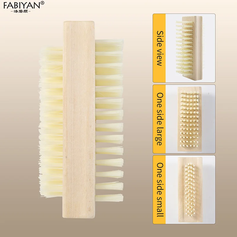 양면 네일 청소 브러시 ​​네일 먼지 글리터 파우더 큐티클 제거 네일 브러쉬 매니큐어 네일 폴리싱 헤드 클린 브러쉬