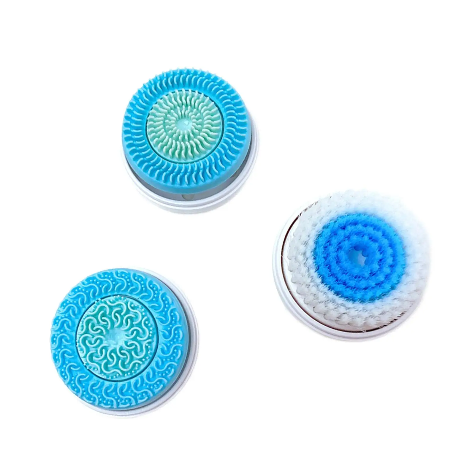 3Pcs Face Spin Brushes Heads, Face Scrub Wash Face Facial Exfoliator Head for Electric Cleanser Clean Pores Remove Dirt Oil