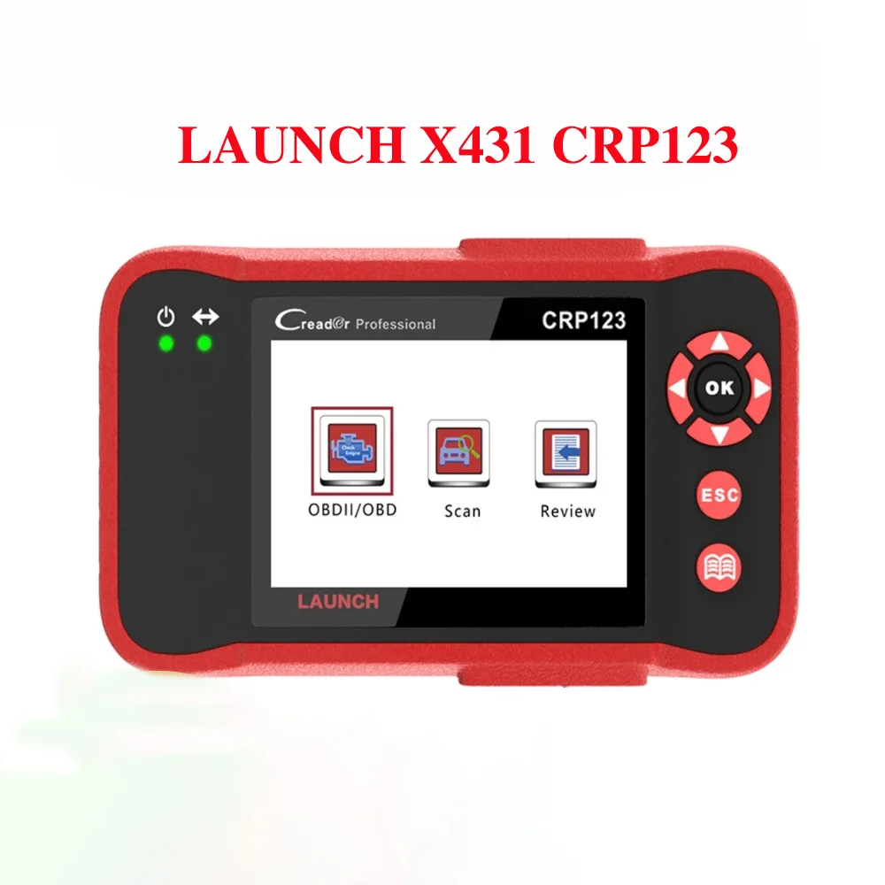 

LAUNCH X431 CRP123 OBD2 Professional Automotive Scanner Engine ABS SRS AT Code Reader Car Diagnostic pk Launch Creader VII Plus