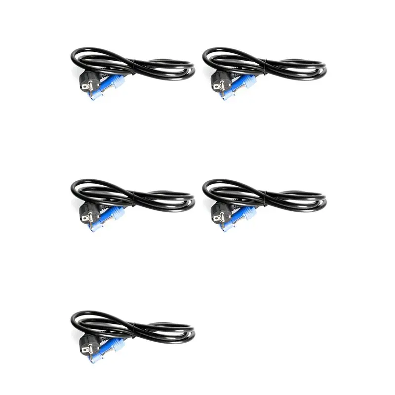 【WHILE SUPPLIES LAST】5X Powercon Plug 1.5M Black Stage Light Power Cable, 3-Core DMX512 LED Event Lighting Cord Aviation Power C