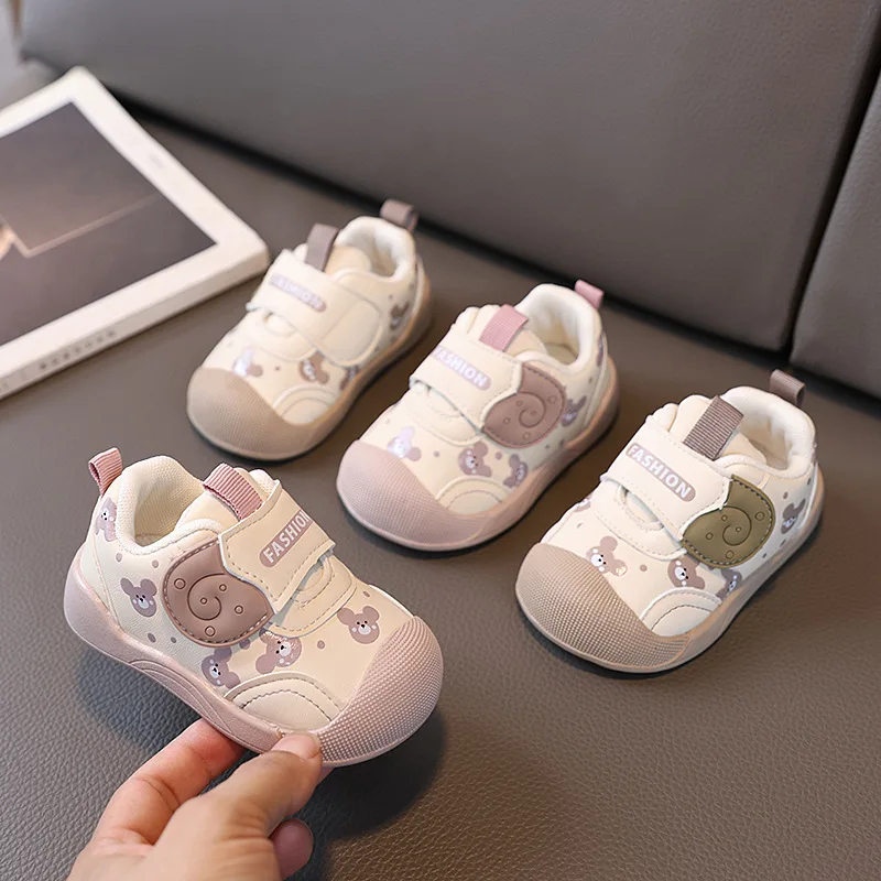 Kids Shoes 2026 New Autumn Winter Baby Boys And Girls Walking Shoes Soft Sole Breathable Sports Shoes For Toddler Sneakers