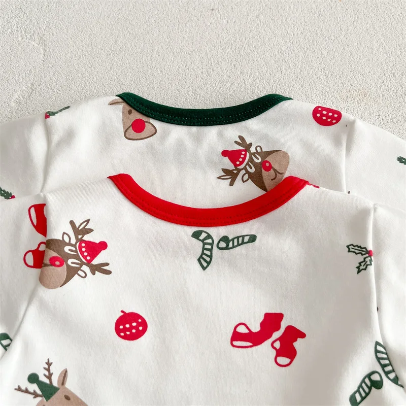 Baby Clothing Infant Spring Autumn Clothes Baby Boys Girls Christmas Romper Long Sleeve with Hat Jumpsuit Baby Girl Clothes