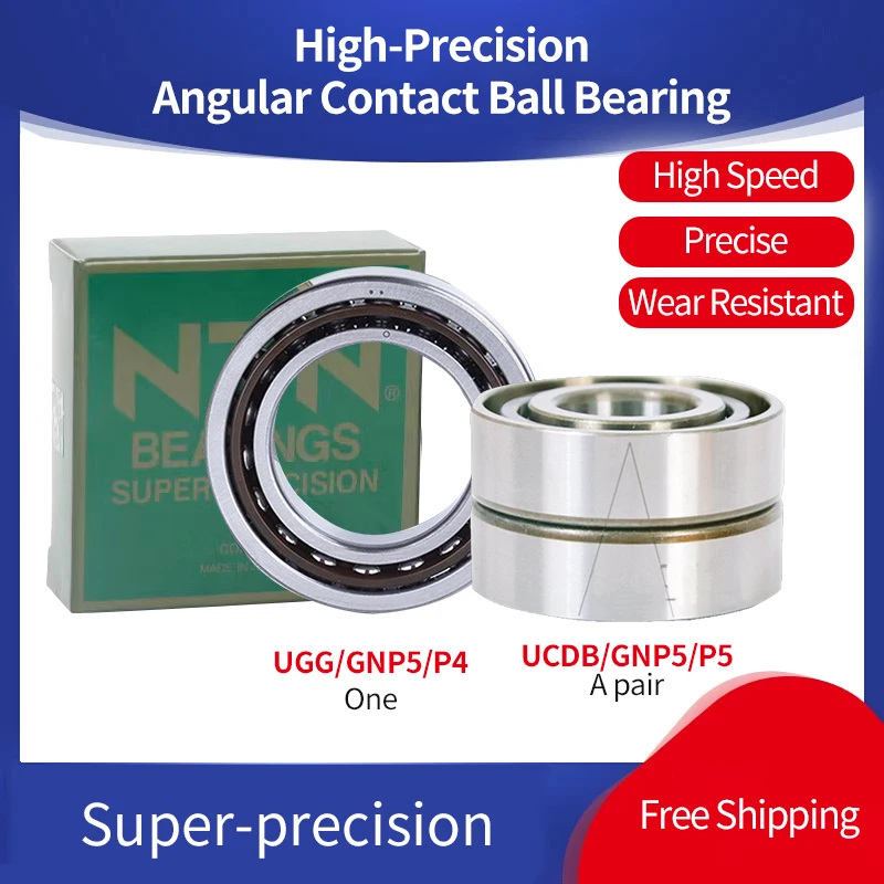 

NTN JAPAN Angular Contact Ball Bearing High-Precision 7010 7011 7012 7013 7014 UCG UCDB CDB GL GNP4 GNP5