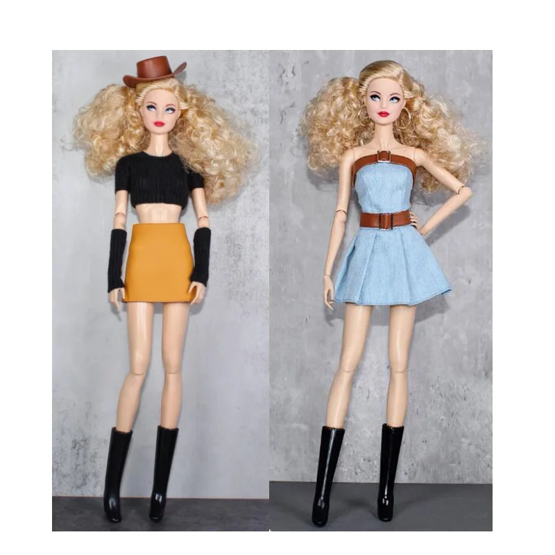 Moda Ubrania Spodnie Top Spódnica Sukienka odzież dla 1/6 BJD Xinyi FR ST Bbie Doll ubrania BK02