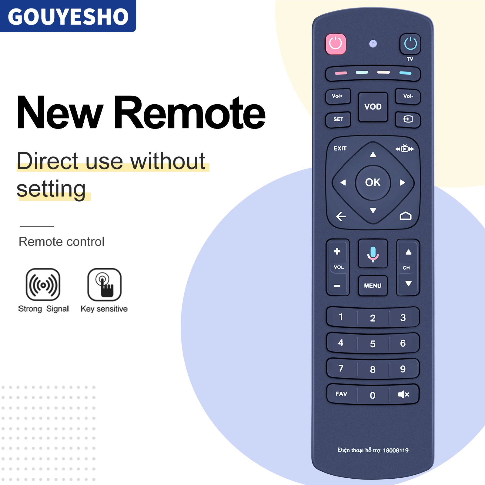 

New Remote Control for VIETTEL//TV360 WH200111A/ROH TV