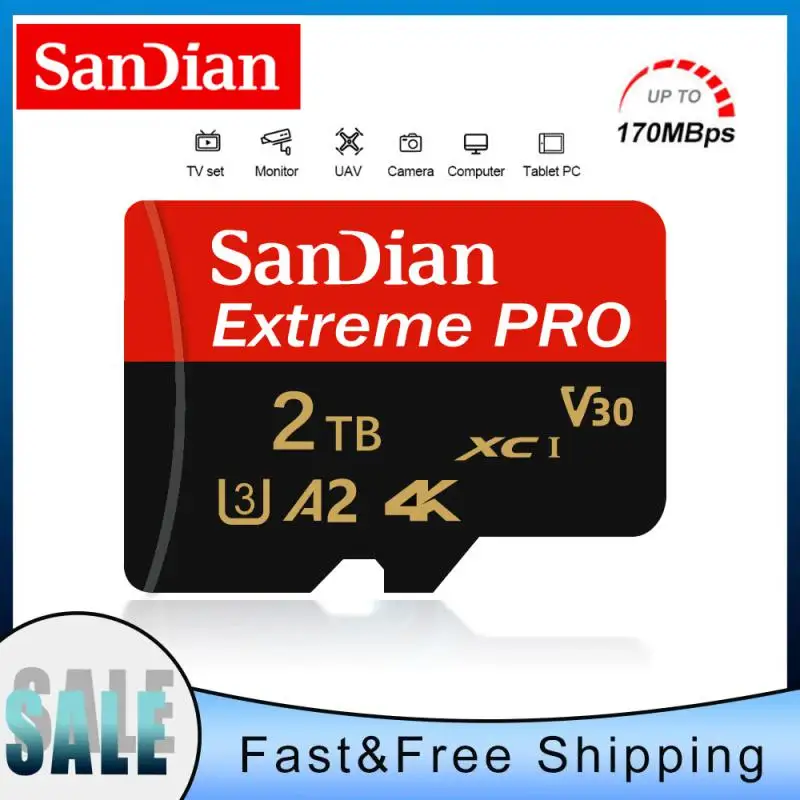 A2 Micro TF SD Card 1TB 2TB Original Memory Card Camera 128GB High Speed Flash SD Card 512GB Expanded Storage For Sports Camera