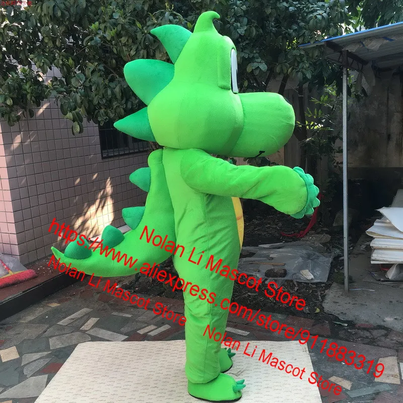 High Quality EVA Material Green Dinosaur Mascot Costume Cartoon Set Birthday Party Makeup Ball Carnival Adult Gift 985