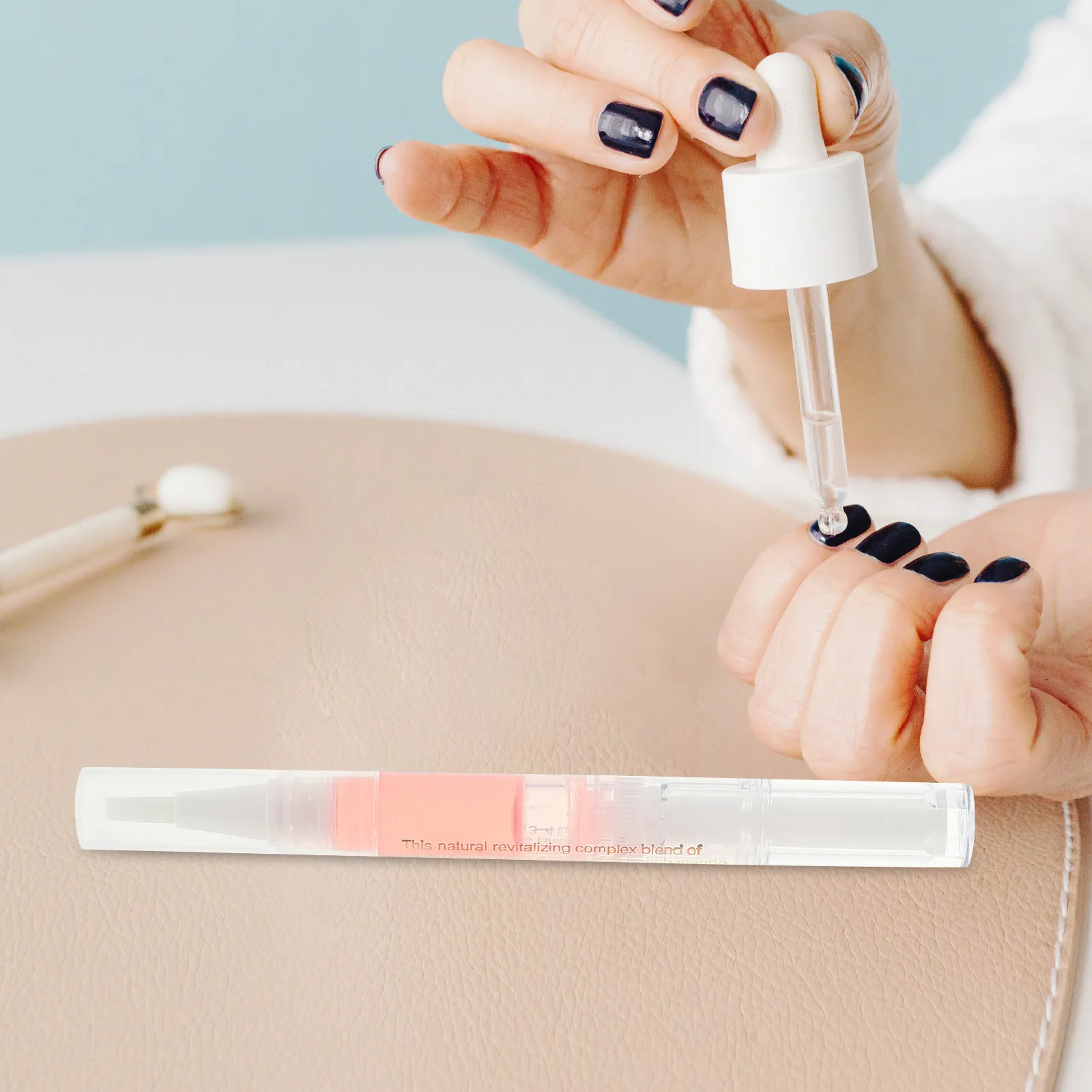 

6Pcs Cuticle Oil Pens Nail Care Essential Oil Pen with Brush Tip for Smooth Nourishment Moisturizing Softening Salon Manicure