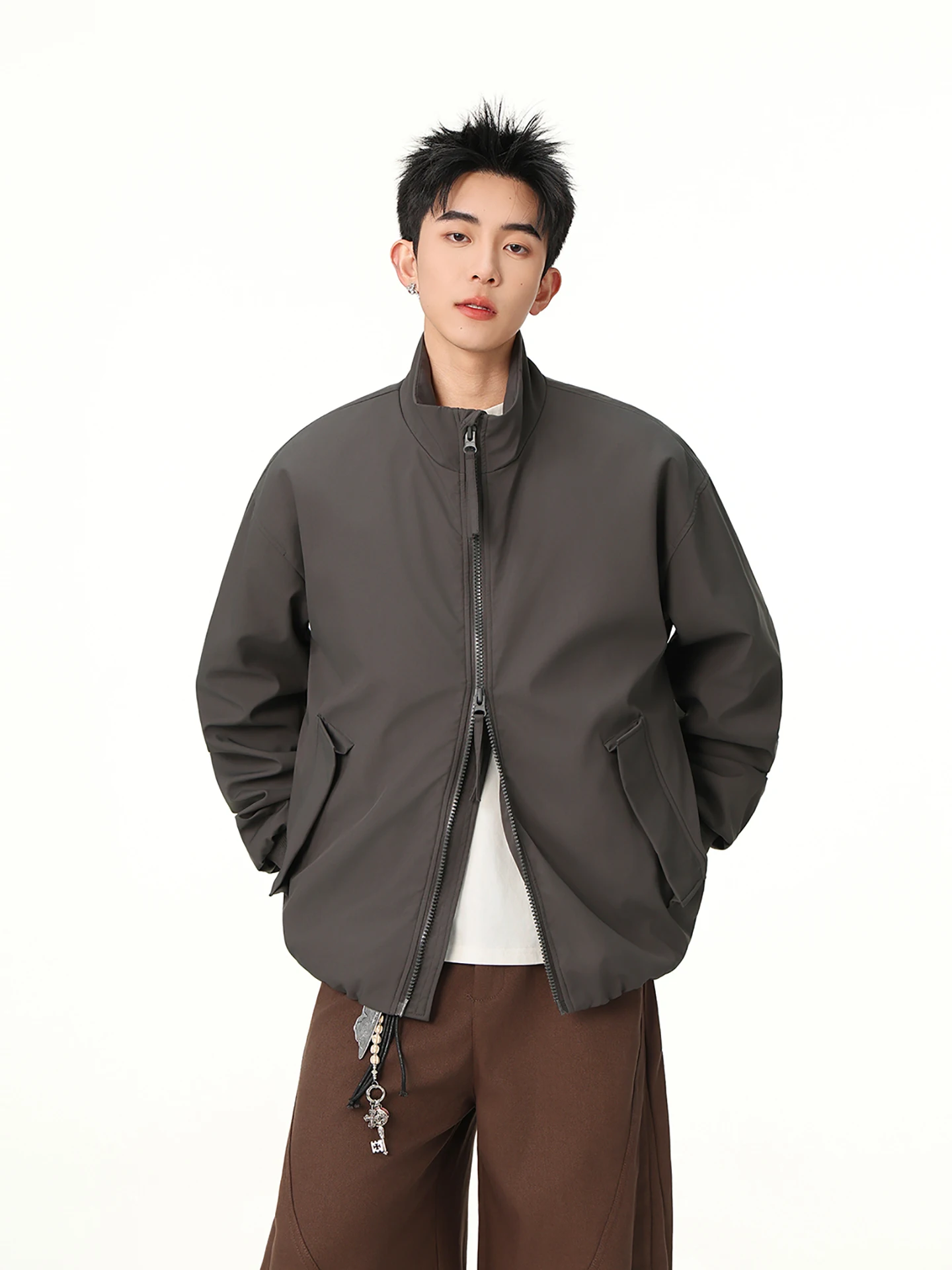 

Куртка Boyue American Workwear в стиле пилот, хип-хоп, с воротником-стойкой, крутая повседневная спортивная куртка для мужчин и женщин