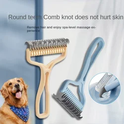 New Pet Hair Removal Comb Cat Dog Brush Pet Hair Grooming Tool Cat brush Cat Fur Knot Cutter Double sided Stainless Brush Pet