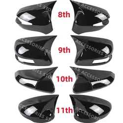 Pair Ox Horn Rear View Mirror Cover Trim For Honda Civic 8th 9th 10th 11th 2006-2023 Side Wing Rearview Accessories Car Styling