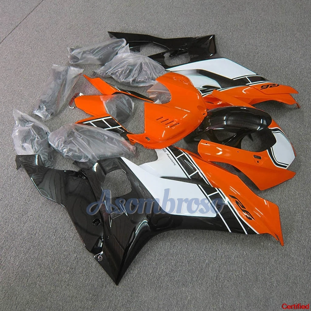 

Motorcycle Accessories For YZF R6 2017 2018 2019 2020 2021 2022 2023 Fairing Kit YZF-R6 17-13 Orange white black set