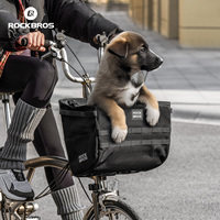 ROCKBROS Bicycle Front Basket 16L Vegetable Basket Bag for Brompton Quick-release Pet Bag Handlebar Tube Hanging Bag Bike