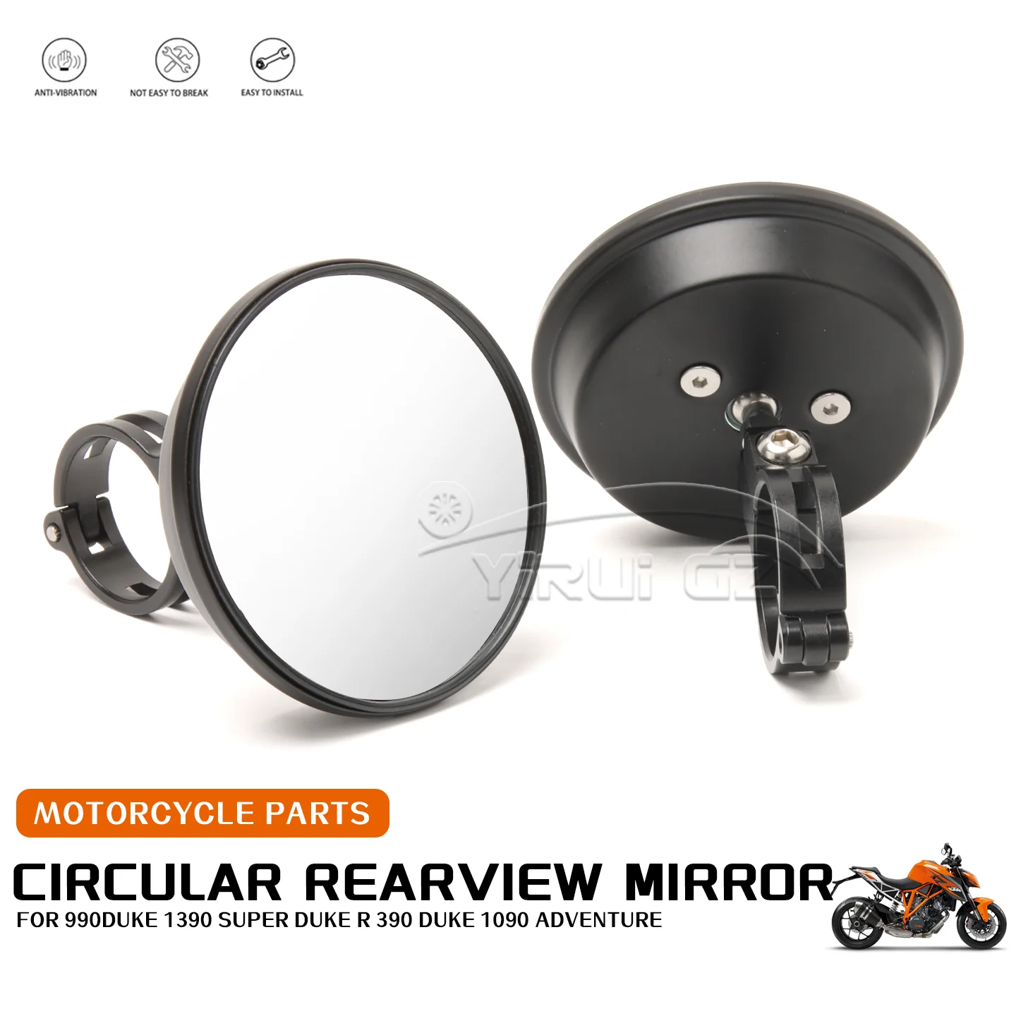 

Новые зеркала заднего вида для мотоциклов 990 Duke, 1390 Super Duke R, 390 Duke: широкоугольные боковые зеркала для мотоциклетного руля