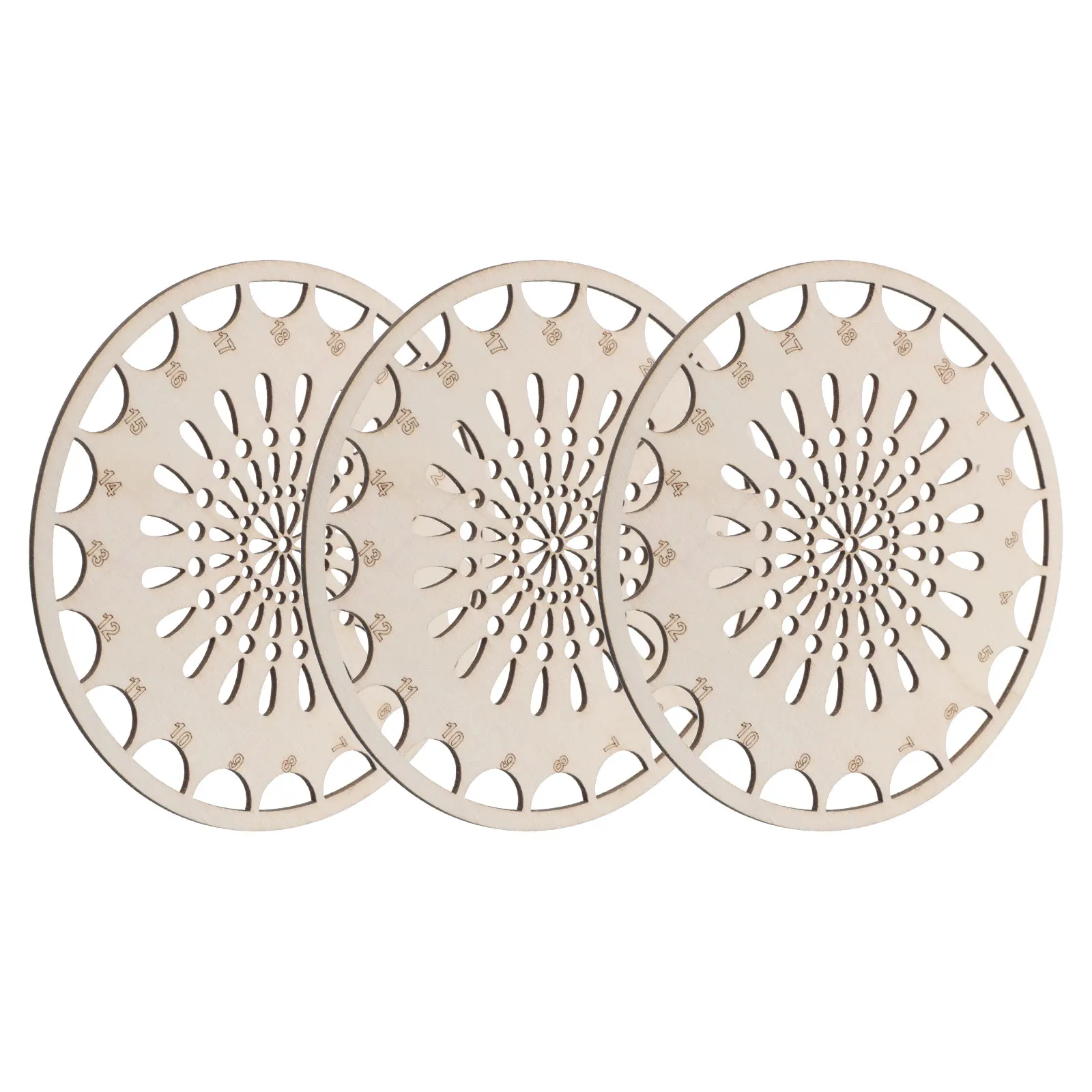 3 pezzi di filo da ricamo in legno organizzatore portatile punto croce filo interdentale portaoggetti materiale naturale strumento per forniture per cucito artigianale