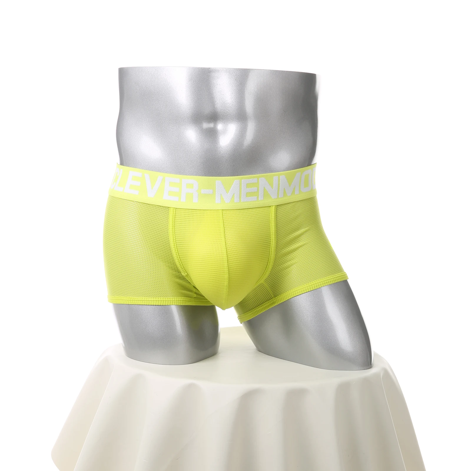 

Мужские трусы-боксеры из сетки с прозрачным карманом, прозрачные трусы-боксеры