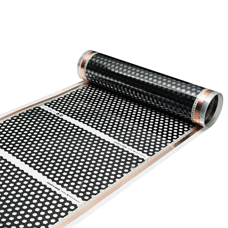 

3X Floor Heating 50Cmx2m Honeycomb Heater Electric Infrared Heated Floor Film 220V