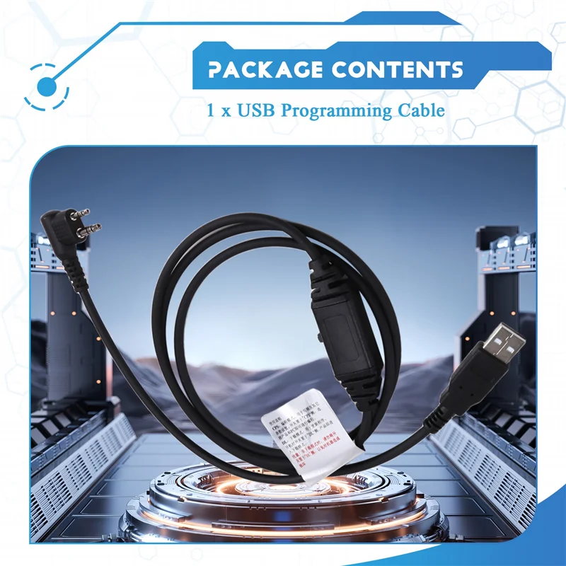 AED6-PC63 USB Programming Cable For Hytera PD500 PD506 PD560 PD580 PD590 Walkie Talkie