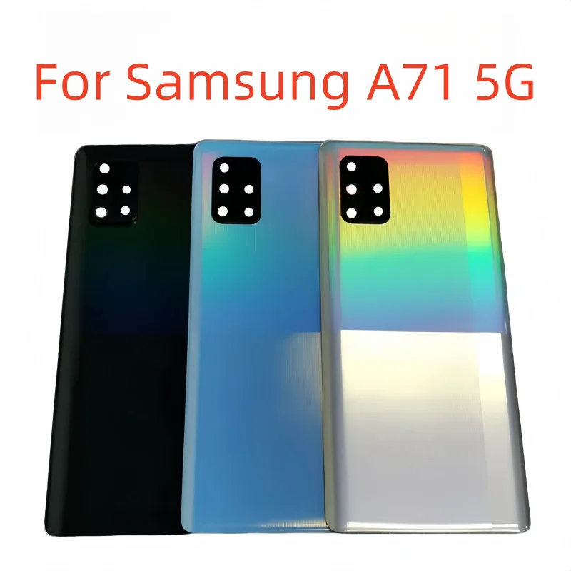 Battery Cover For Samsung Galaxy A71 5G SM-A716F SM-A716F/DS SM-A7160 SM-A716B SM-A716U1 Back Cover Rear Housing Replacement