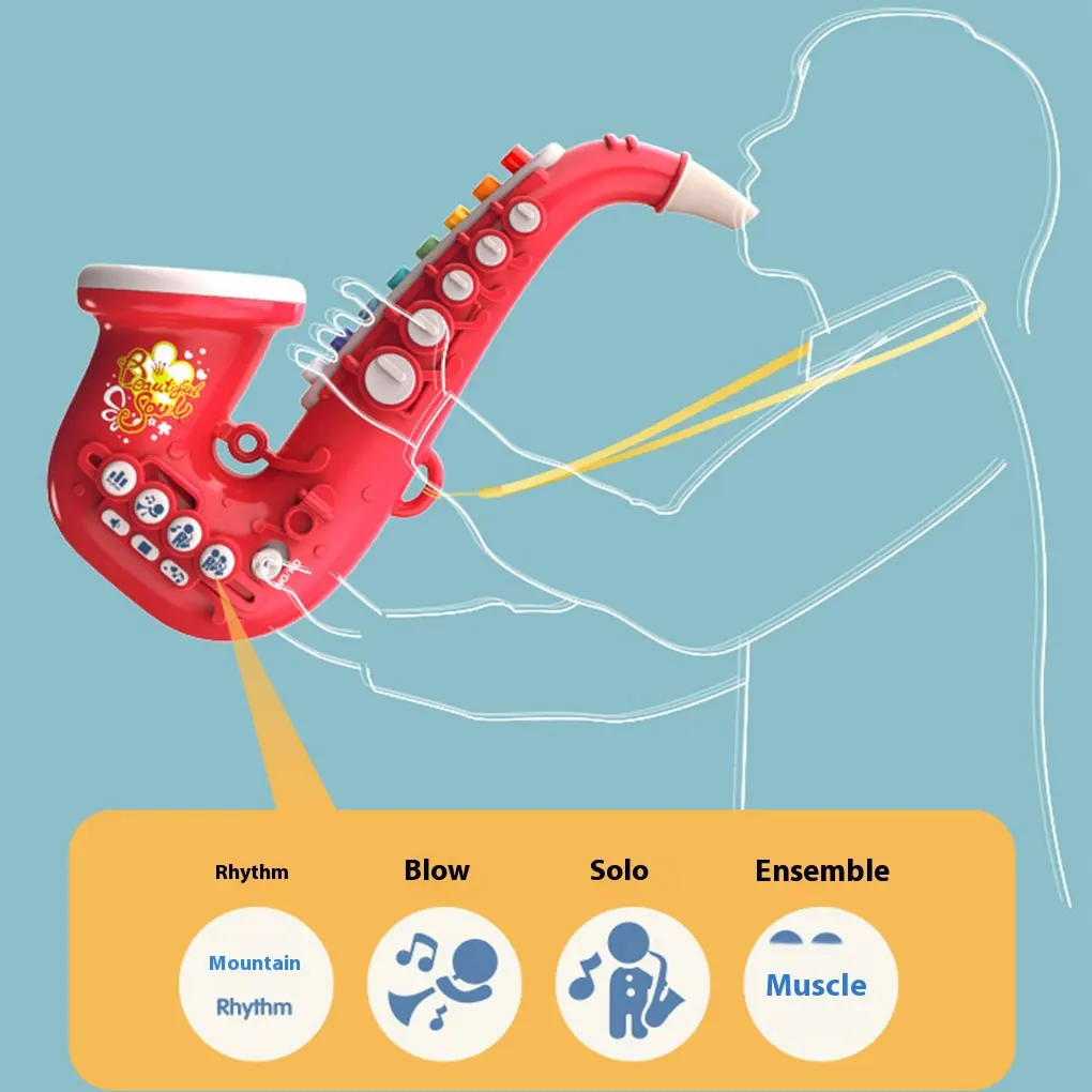 Cultivar la coordinación mano-ojo con instrumento de juguete musical interactivo para niños musicales simulados