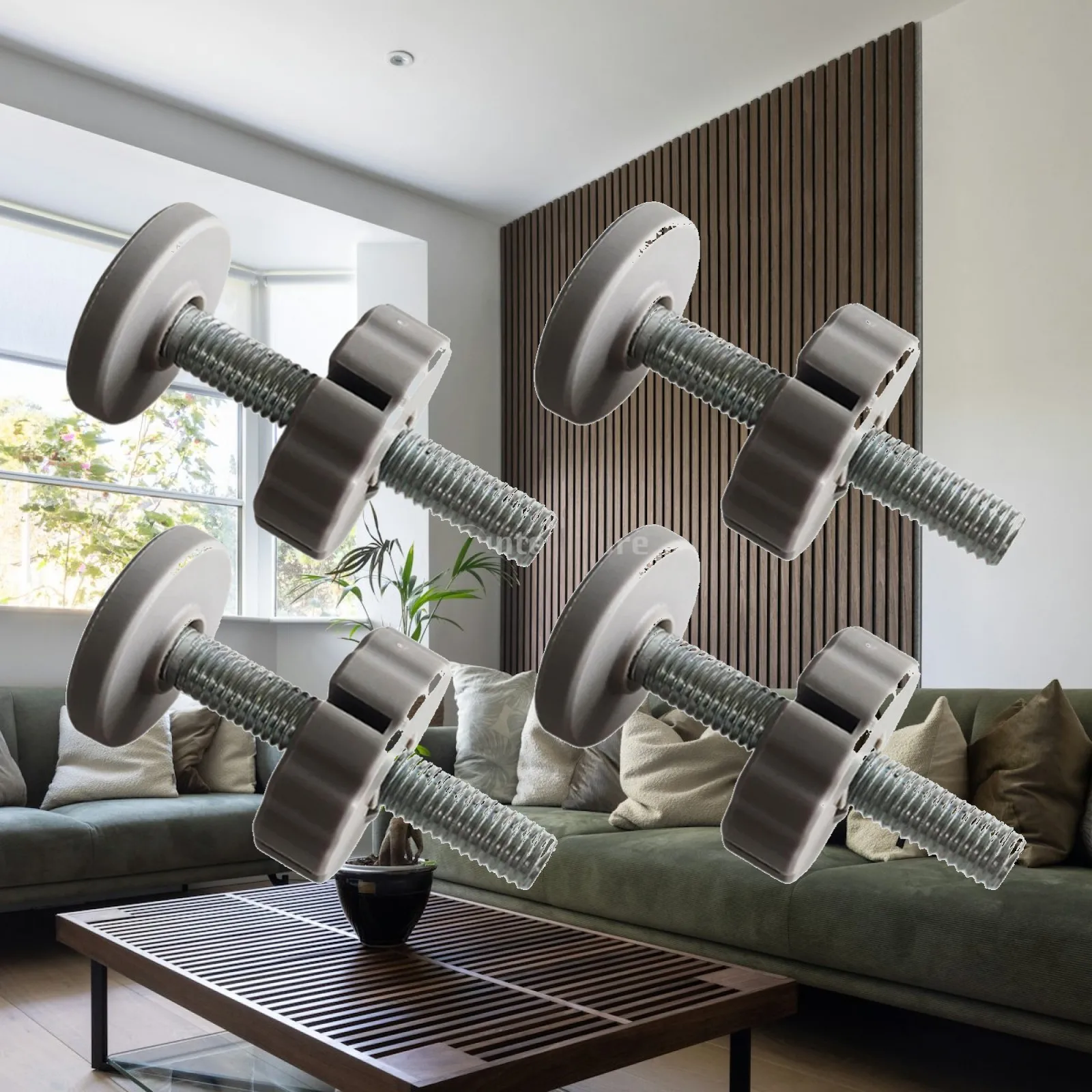 Steel Threaded Rods for Baby Stair Gate Replacement Bolts Safety Fence Hardware Spindle Parts Quick Setup Home Indoor