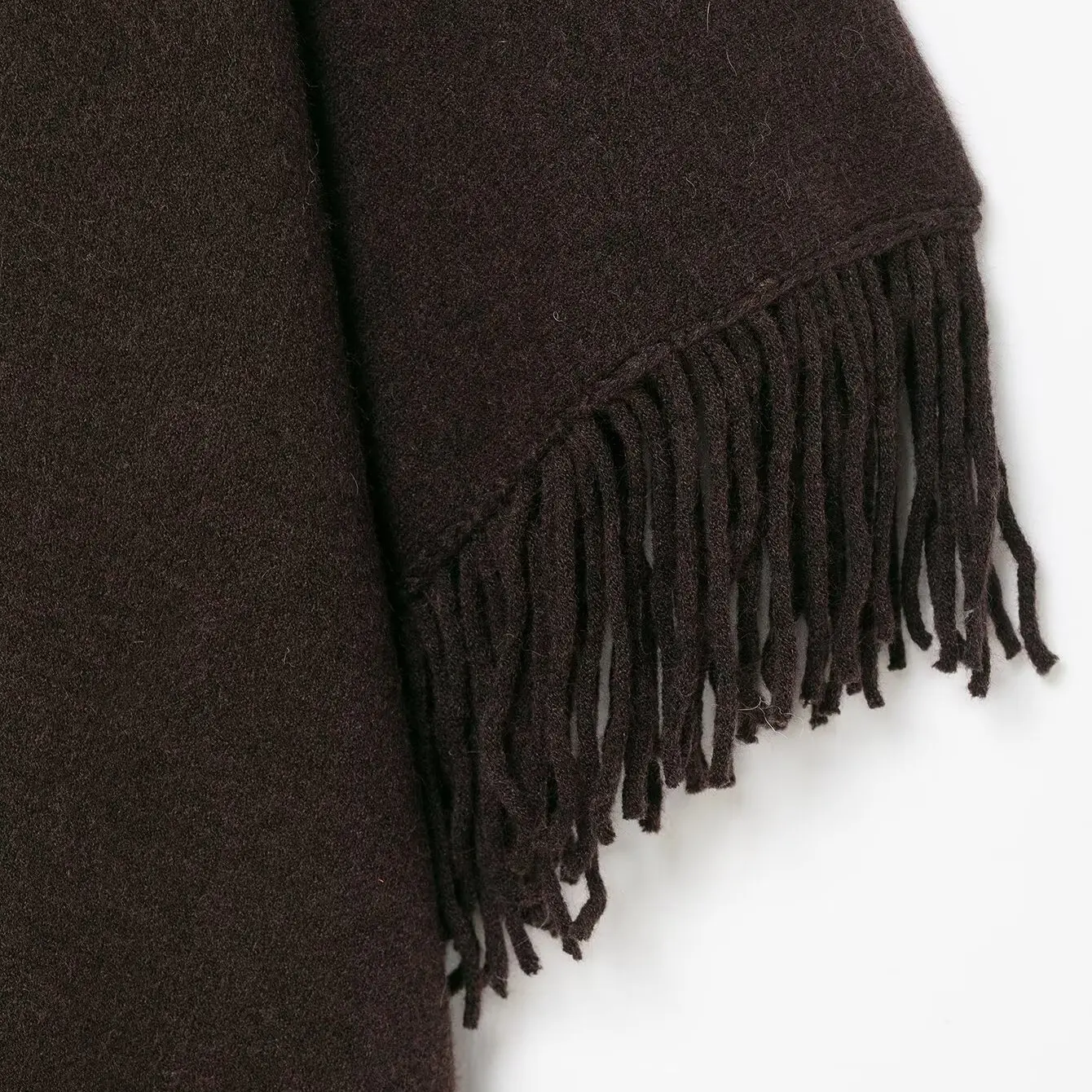 SuperAen أزياء بسيطة على الطراز الأوروبي والأمريكي على شكل حرف A محبوكة بشراشيب بلون سادة ورقبة على شكل حرف V معاطف أنيقة #4