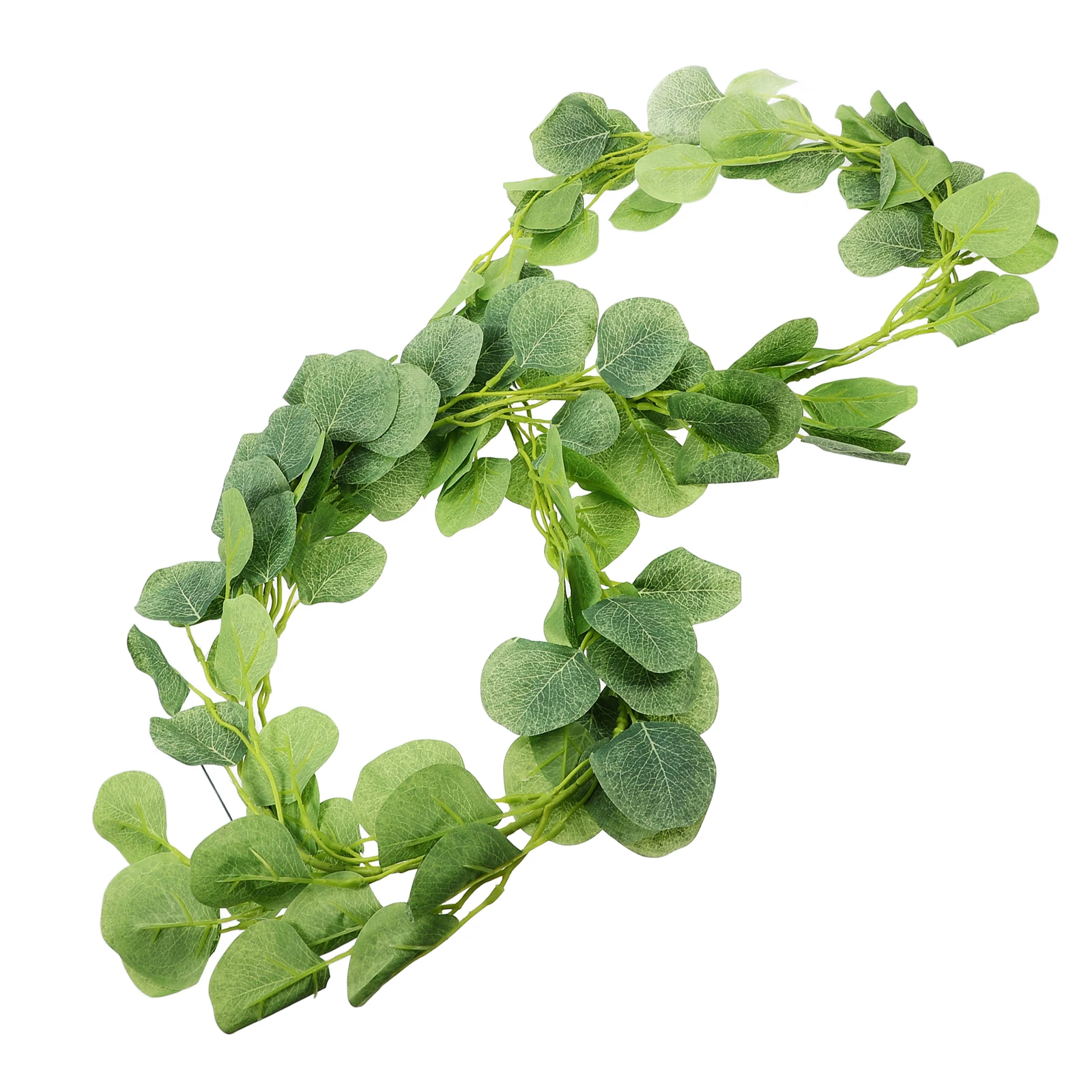 

Artificial Eucalyptus Leaves Garland Faux Spring Wreath for Door Decor Festive Hanging Decoration Lifelike Home Wedding Party