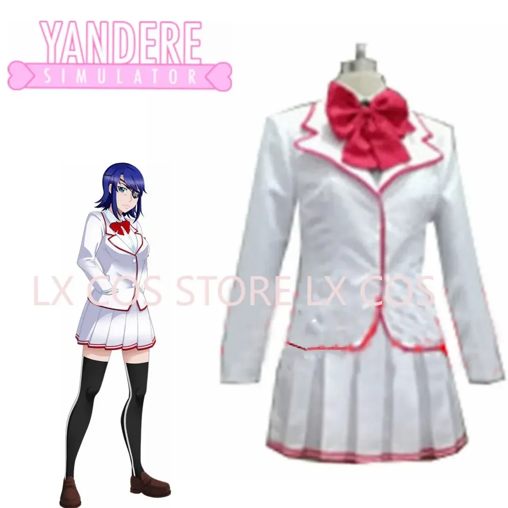 Yandere Simulator Ayano Aishi Yandere-chan aoi ryugoku School Uniform Cosplay Costume