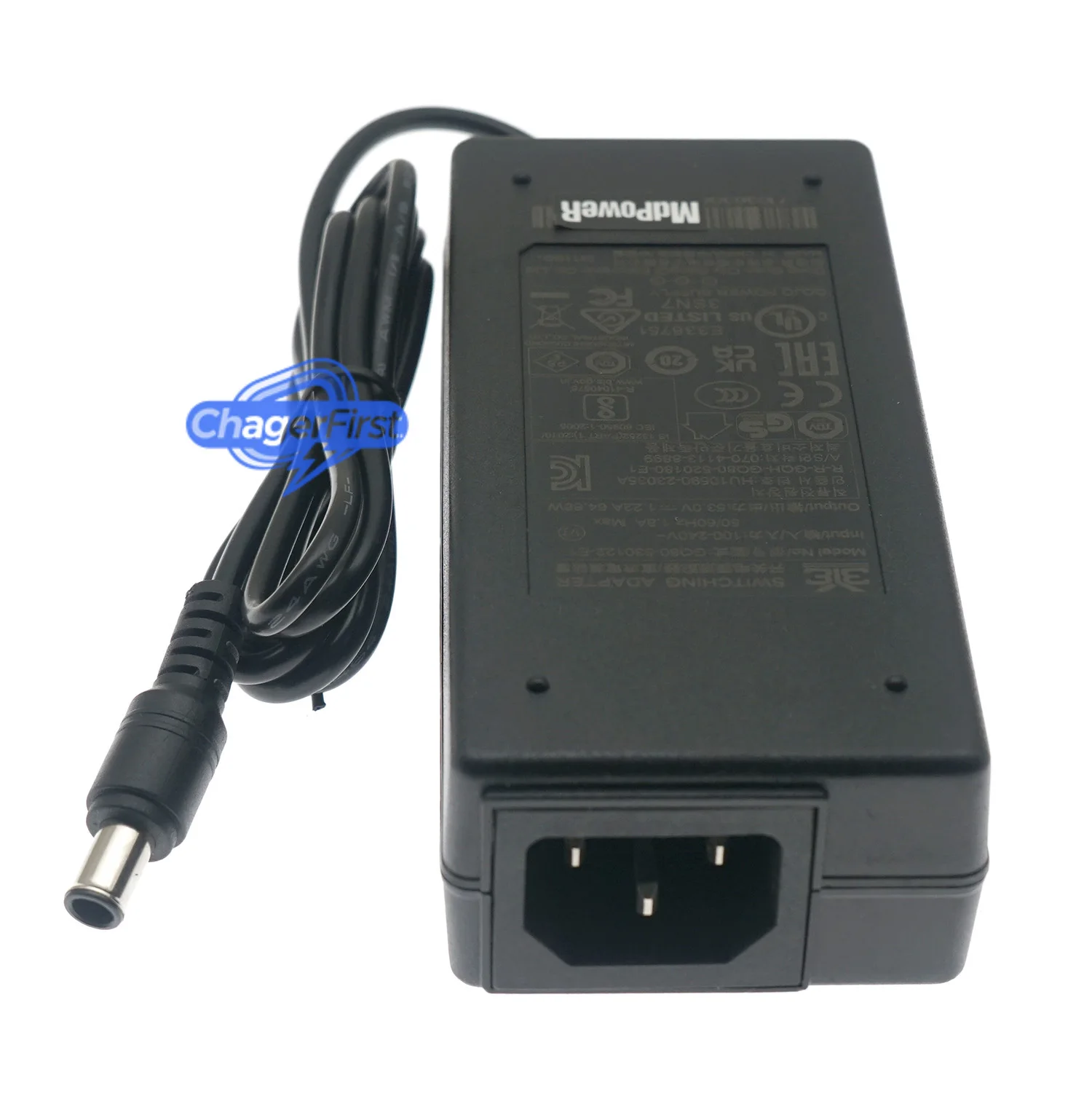 Original GQ80-530122-E1 53V 1.22A 65W Adapter for Dahua NVR2104HS-P-I2 CS4010-8ET2GT-60 PoE NVR Switch Power Supply Charger