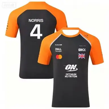 Lando Norris 1 Fahrer Sommermode 3D Schnelltrocknend Atmungsaktives Herren-T-Shirt - Exklusive Rennbekleidung für Fans - Herrenbekleidung 26 – Detail 12