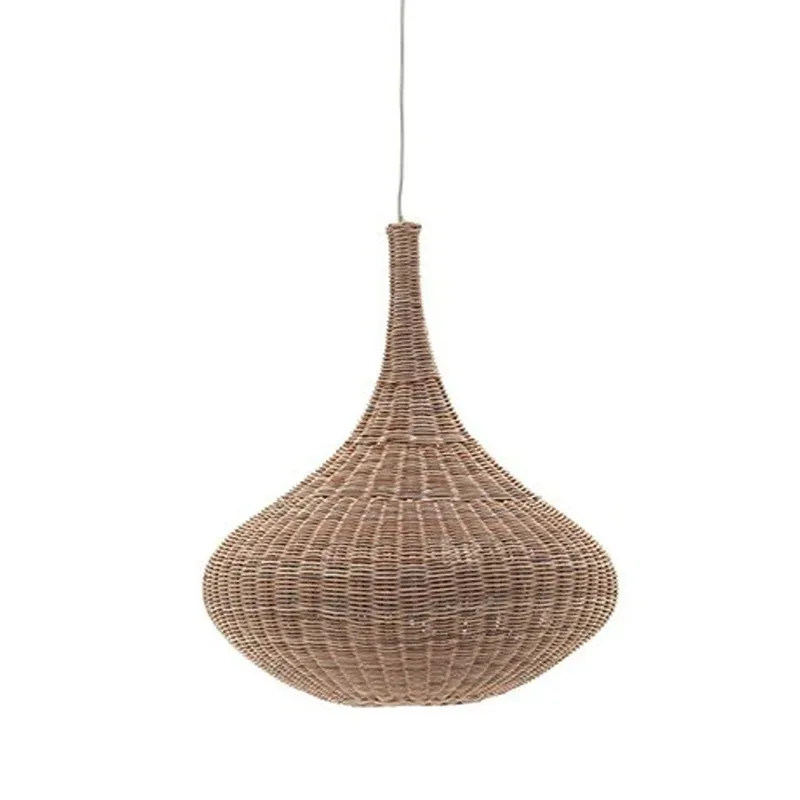 

Rattan droplet chandelier Restaurant Wabi Silent Wind Lighting Homestay Hotel Dining Hotel Tea room Vintage rattan chandelier