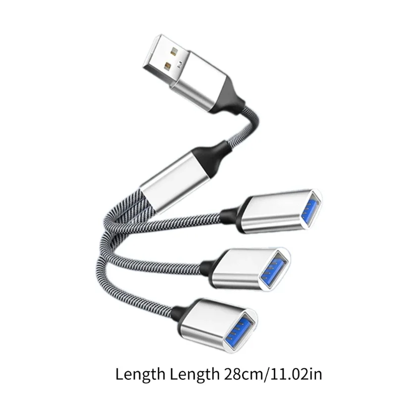 USB to 3 USB 2.0 HUB Dual 3Port Multi Splitter Adapter OTG for PC Laptop Surface Computer Accessories USB A Extension Power Data