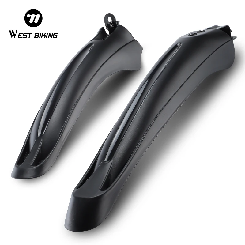 AliExpress West Biking WEST BIKING 2Pcs Bike Fenders Mudguard Dustproof Cycling Splash Guard Universal Bicycle Mudguard Splash Proof for Mountain Bike