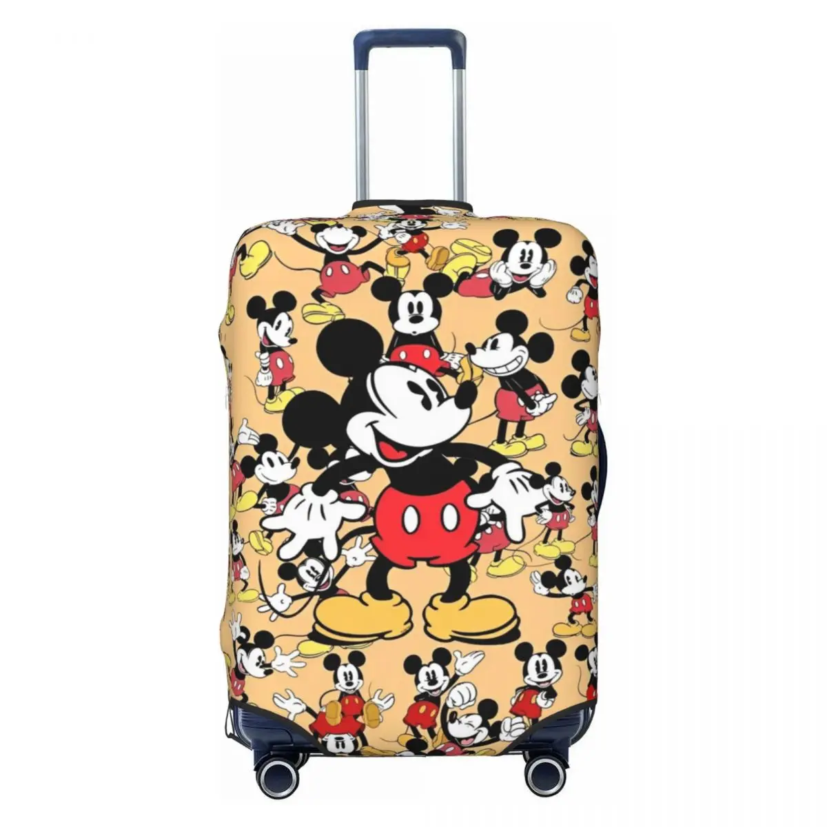 Mickey Mouse Graffiti Suitcase Cover Funny Animal Print Flight Fun Luggage Case Cruise Trip Protector Cartoon