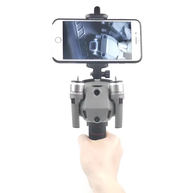 Handheld Holder Landing Shooting Monopod Adapters with Mobile Phone Clip Mount for DJI Mavic 2 Pro Zoom Drone Accessories