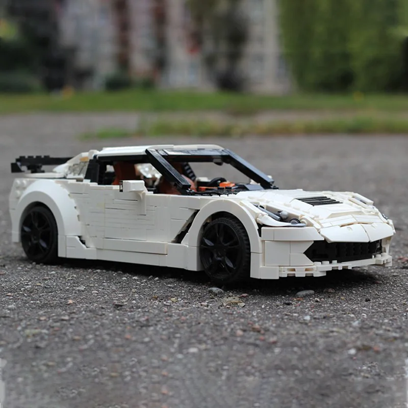 1639 قطعة MOC شيفروليه كورفيت نموذج فريق بناء هدية الكريسماس كتل لعبة العمارة التعليم الإبداعي الطوب الاطفال #4