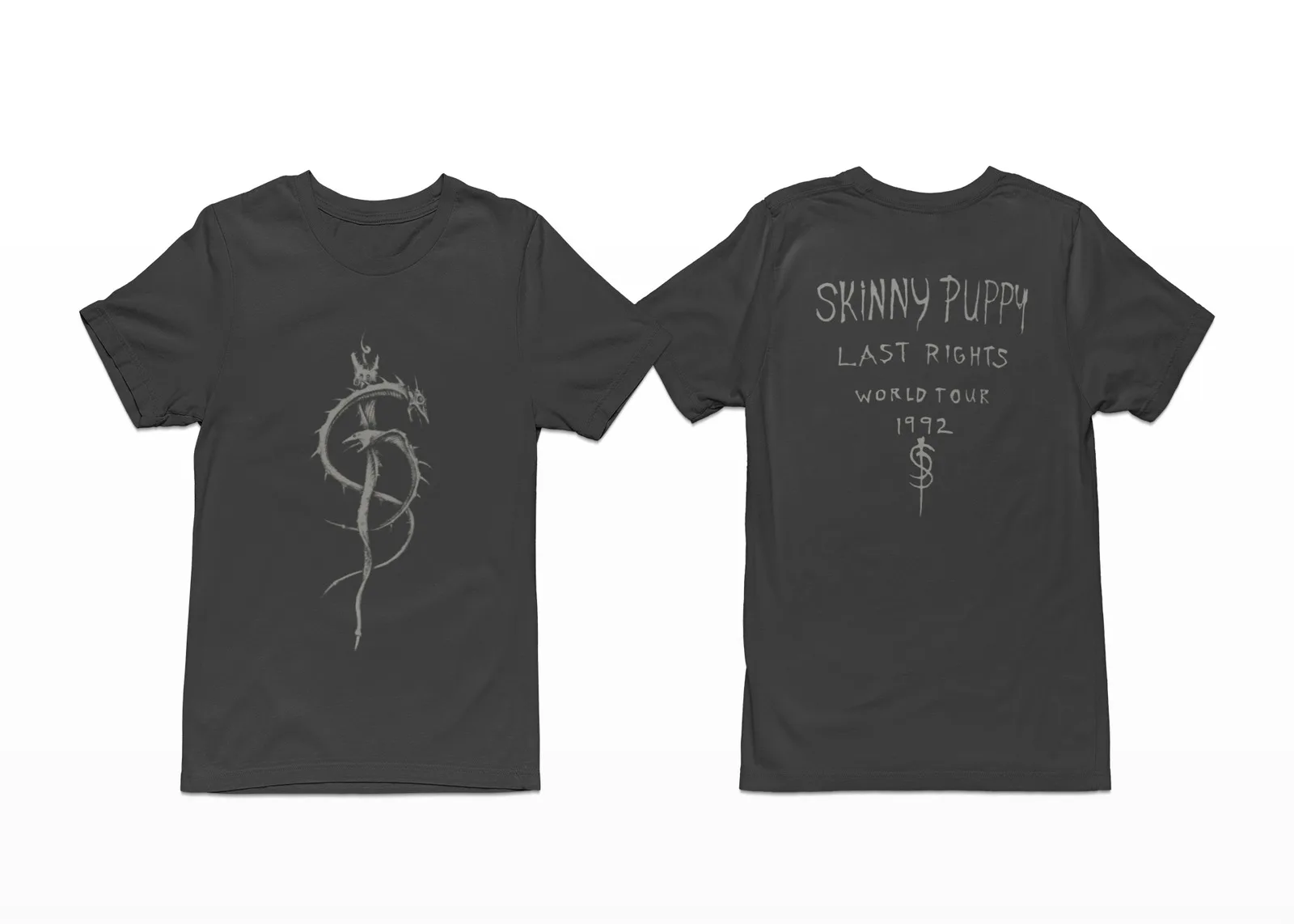 Skinny Puppy 1992 Last Rights Tour Merch, 2 Sided, Vintage Graphic Shirt