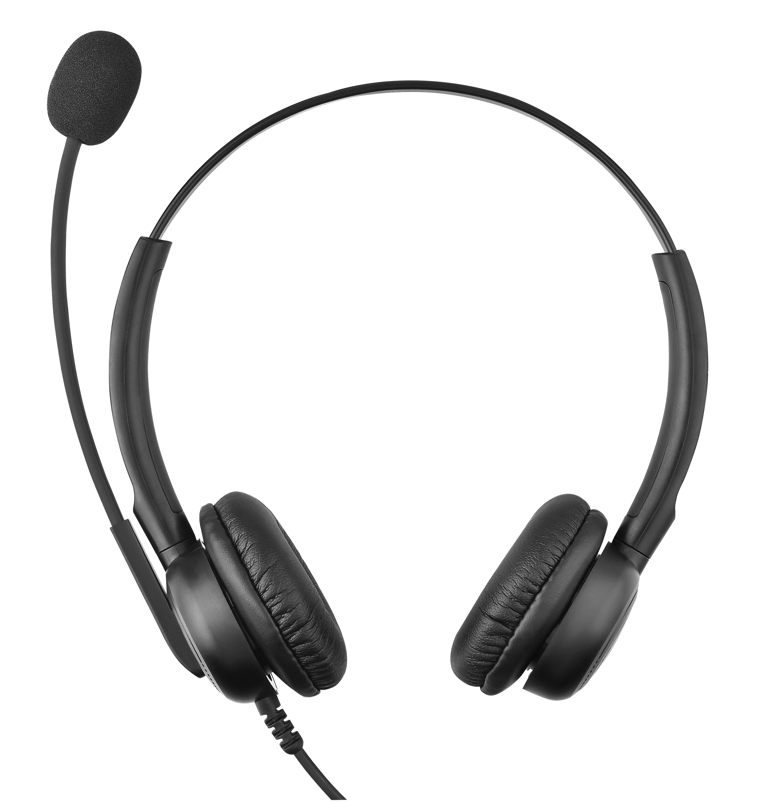 Cuffie telefoniche B25 con microfono comode auricolari comunicati per telefoni da ufficio call center Porta USB RJ9 da 3,5 mm