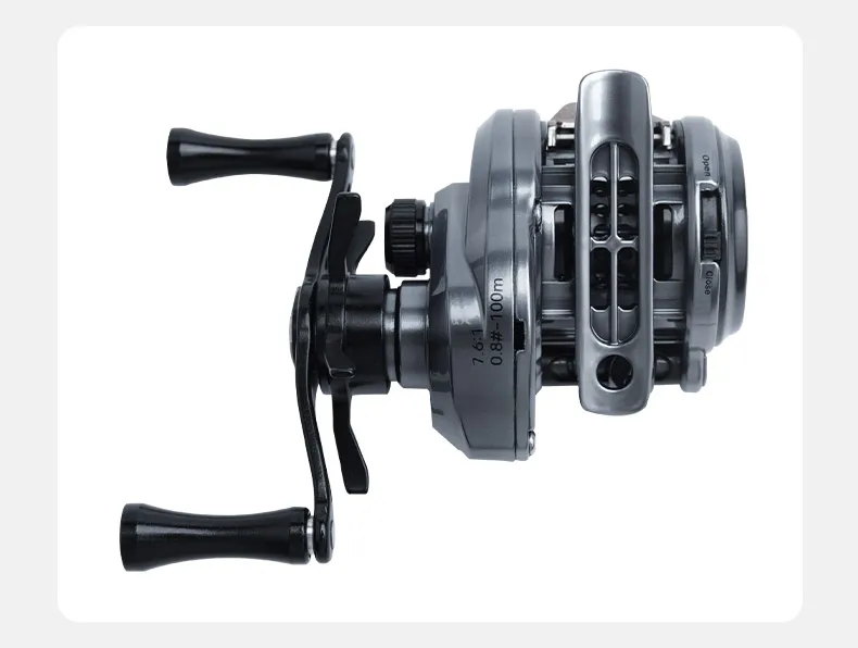 Leydun Neue Lysop-Baitcasting-Angelrollen, 125 g, ultraleicht, 7,6:1, Übersetzungsverhältnis 4,5 kg, Drag-Power-Köderwurfrolle, Baitcaster Tackle – Detail 16