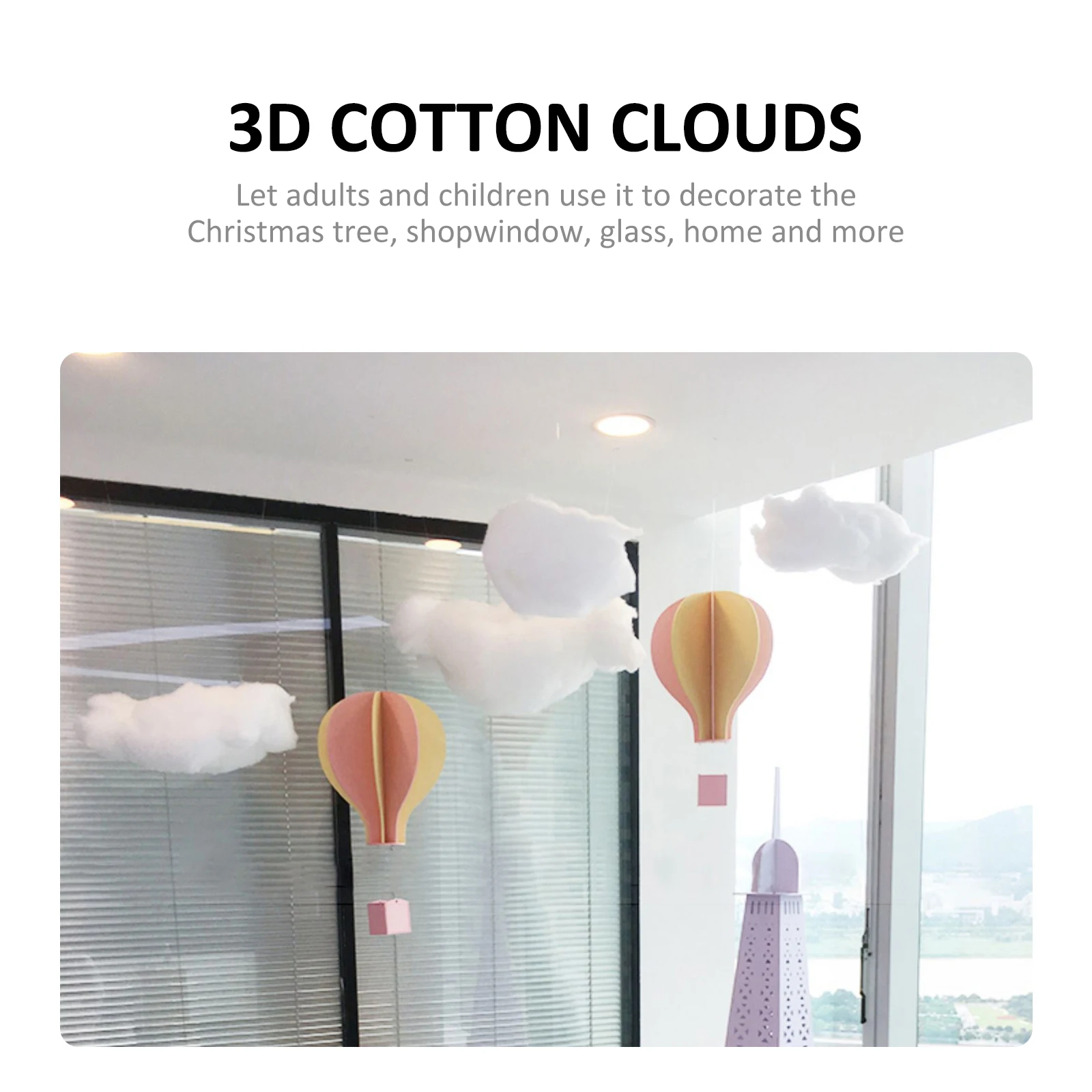 

4pcs Cotton Cloud Props Wedding Road Guiding Decorative 3D Hanging Pendant Festival Diy Crafts Home Party Supplies Ceiling